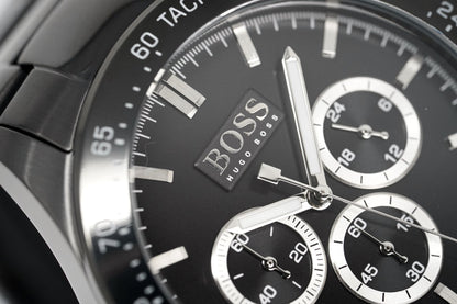 Hugo Boss HB1512961 Men's Chronograph Ikon Black PVD Watch
