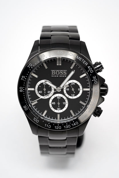 Hugo Boss HB1512961 Men's Chronograph Ikon Black PVD Watch