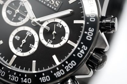 Hugo Boss HB1512961 Men's Chronograph Ikon Black PVD Watch