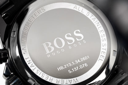 Hugo Boss HB1512961 Men's Chronograph Ikon Black PVD Watch