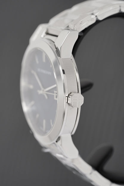 Burberry BU9031 Men's The City 38mm Steel Blue Watch