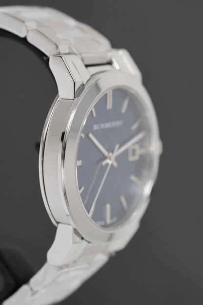 Burberry BU9031 Men's The City 38mm Steel Blue Watch