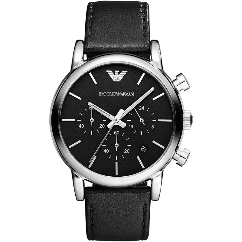Reloj clásico negro para hombre Emporio Armani AR1733