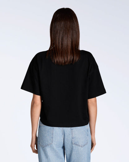 Wide Boat Neck Organic T-Shirt - Bascora