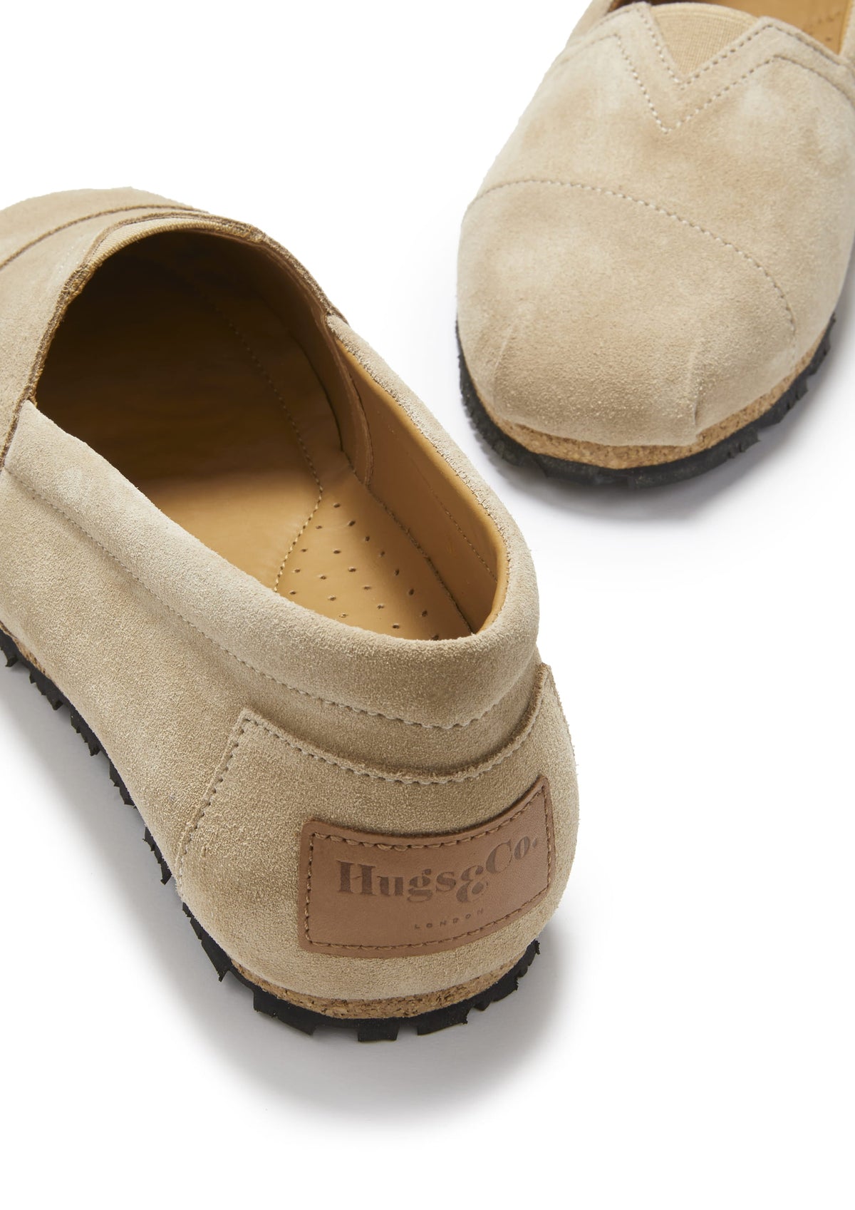 Hugs & Co. Women's Taupe Suede Chukka Espadrilles