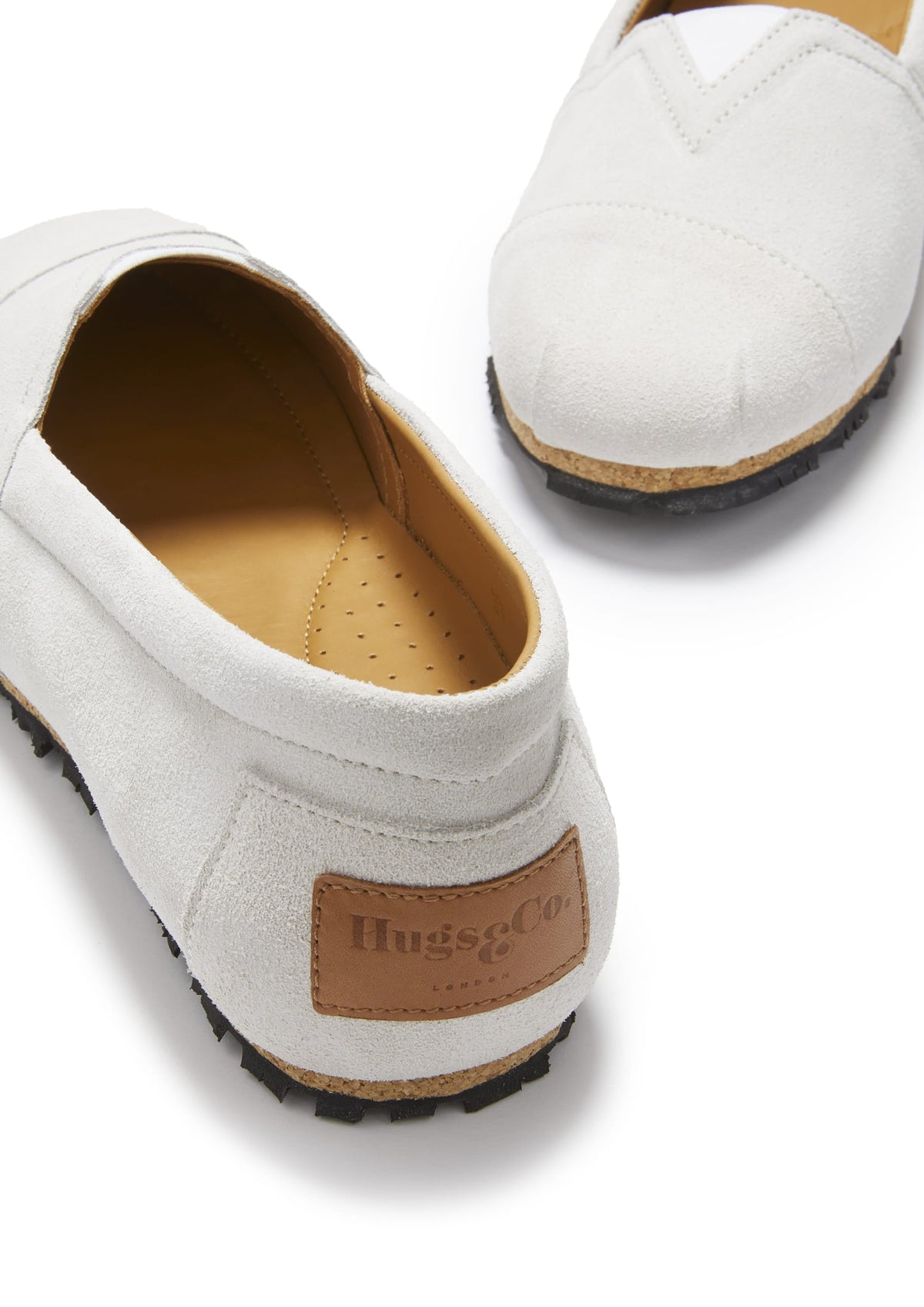 Hugs & Co. Women's White Suede Chukka Espadrilles