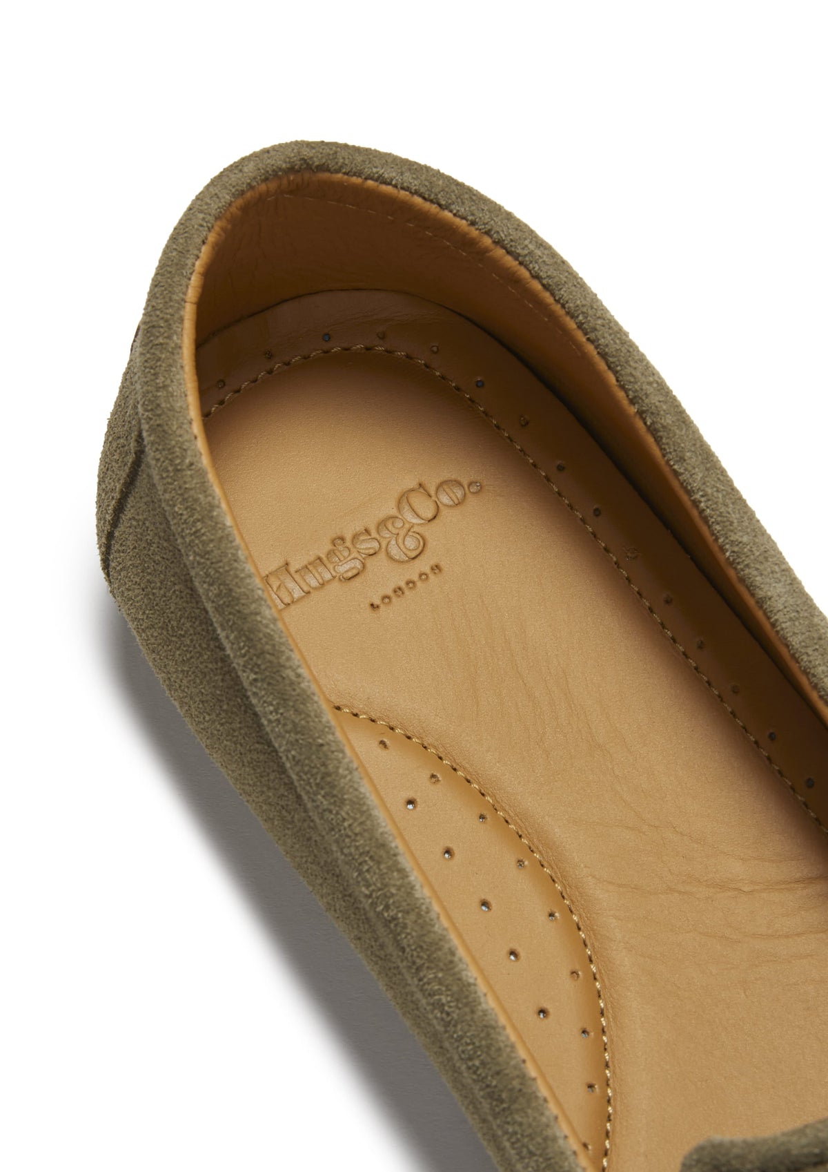 Hugs & Co. Women's Truffle Green Suede Continental Espadrilles