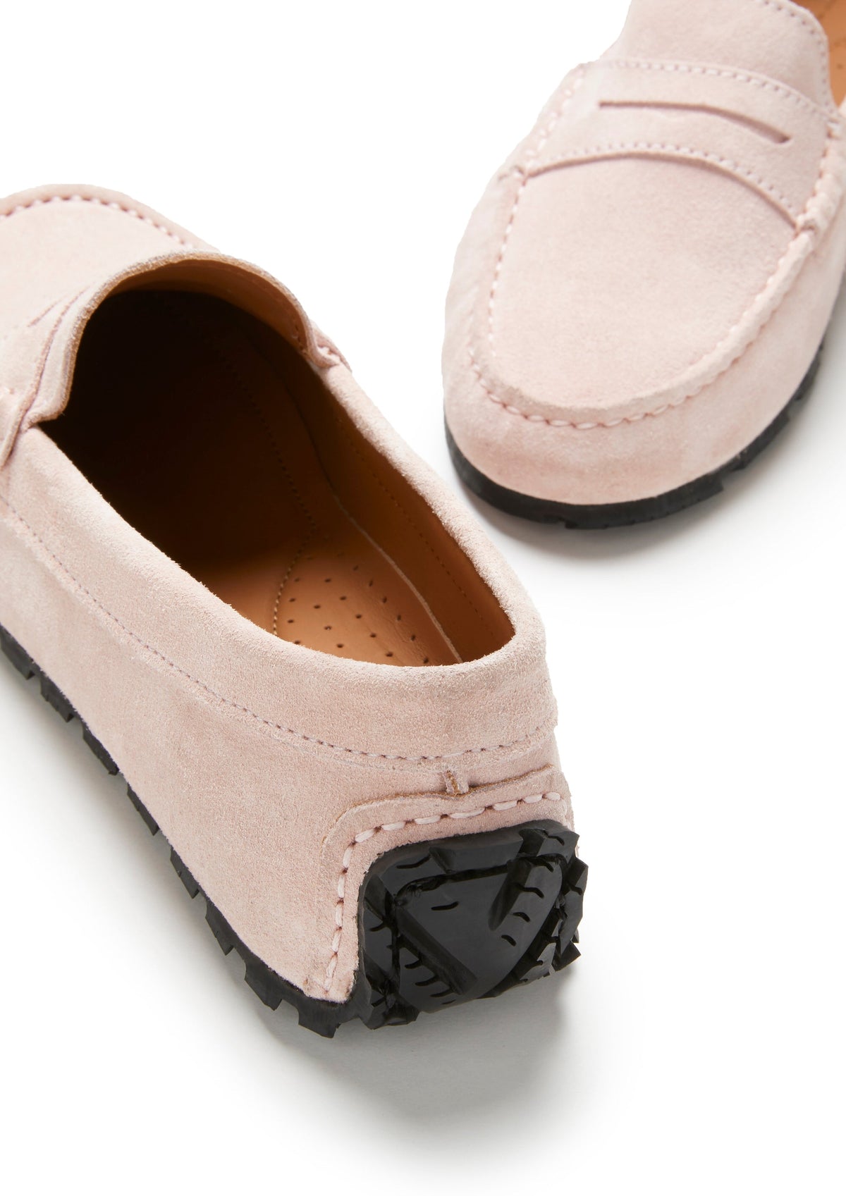 Hugs & Co. Women's Ice Pink Suede TS1 Penny Loafers