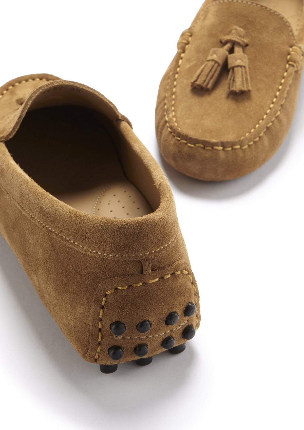 Hugs & Co. Women's Tobacco Suede Tasselled Driving Loafers