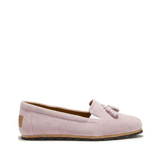 Hugs & Co. Women's Powder Pink Suede Tasselled Espadrilles