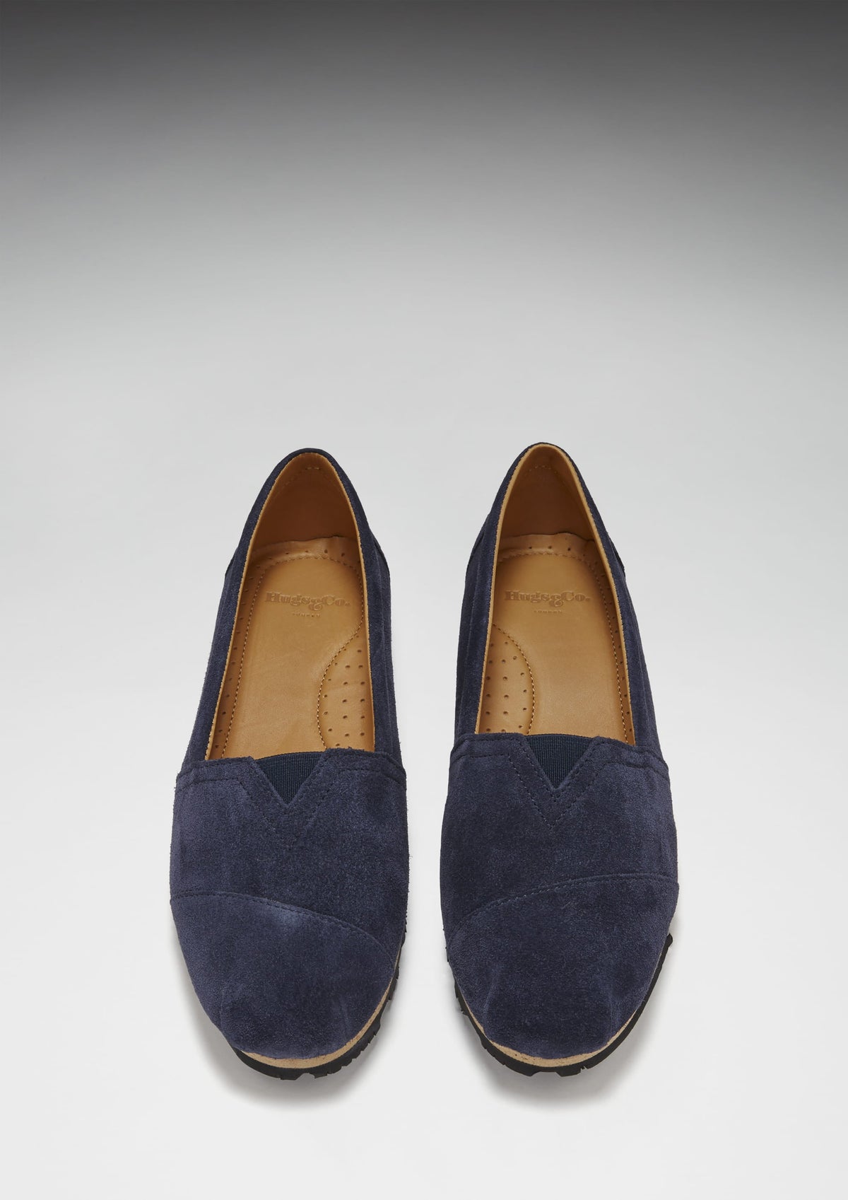 Hugs & Co. Women's Navy Blue Suede Chukka Espadrilles