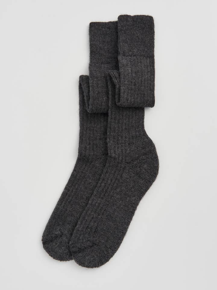 Wool Knee-High Socks - Bascora