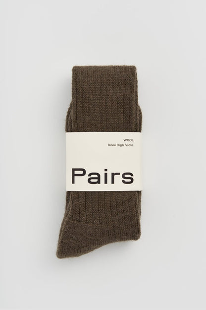 Wool Knee-High Socks - Bascora