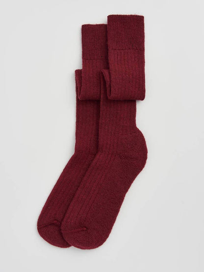 Wool Knee-High Socks - Bascora