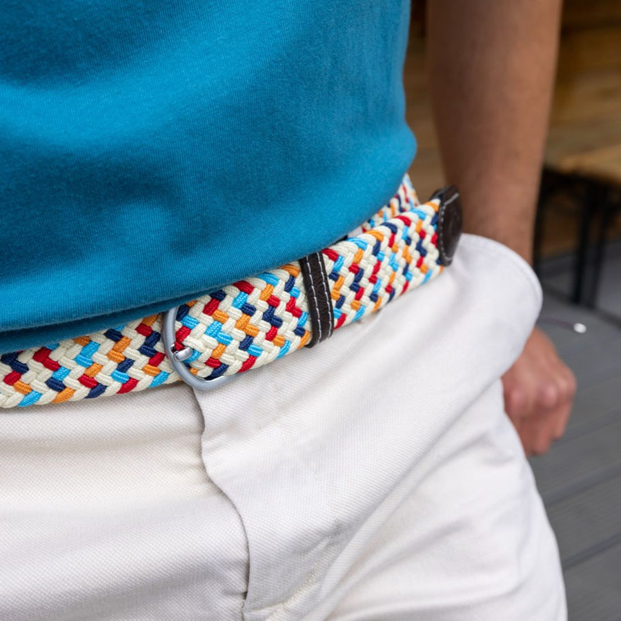 Woven Belt – Multicolour Zigzag - Bascora